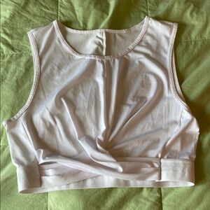 Fabletics White Athletic Top